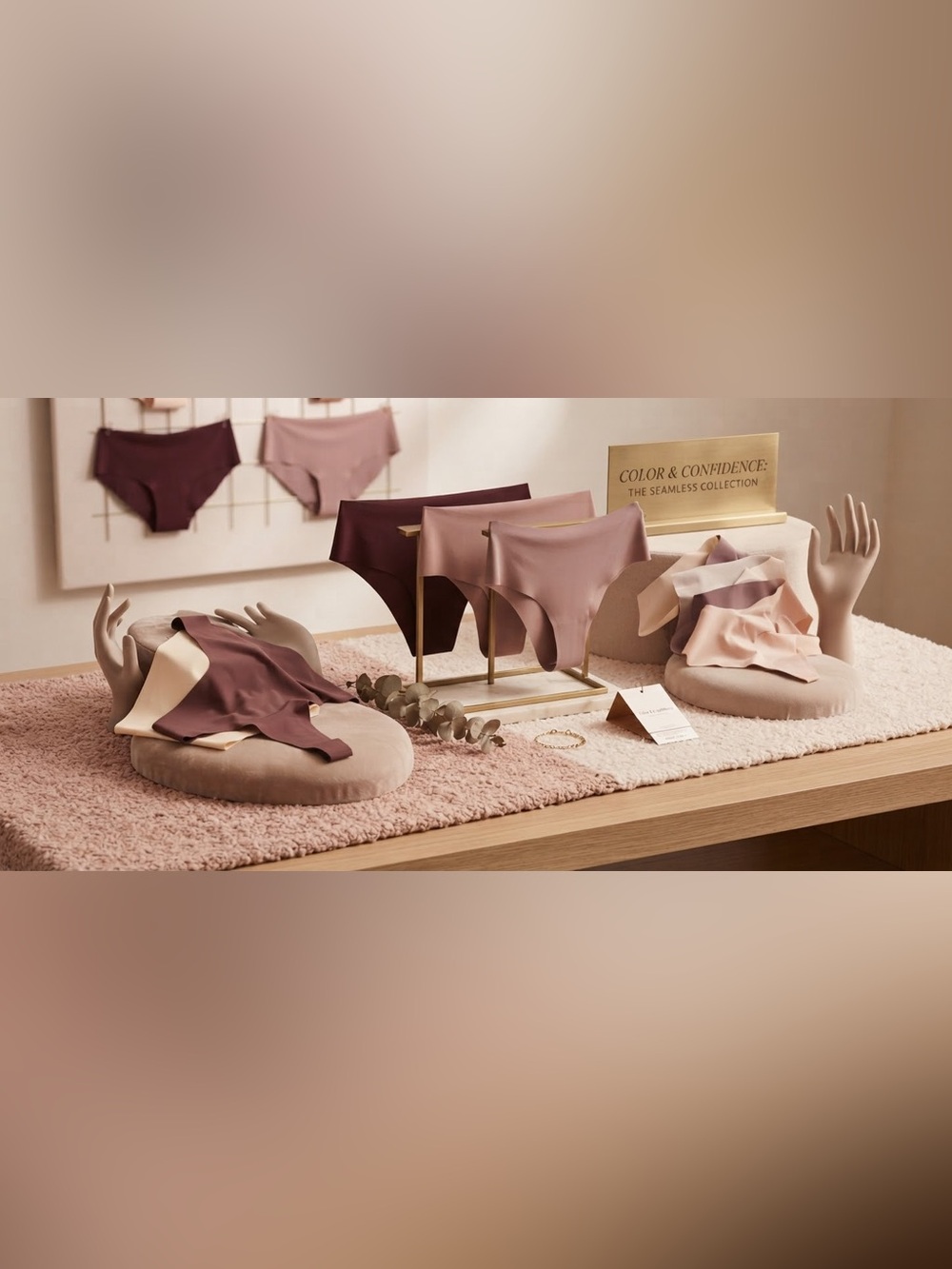 Brand New Seamless Silky Woman’s Panties - Dusty Rose & Plum Duo Plus many more